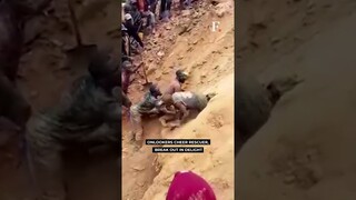 Watch: Miners in Congo Make Dramatic Escape From Collapsed Gold Mine