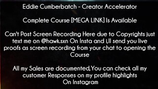 Eddie Cumberbatch Course Creator Accelerator download