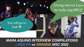 MARA INTERVIEW COMPILATION [RSG PH vs Orange] MSC 2022