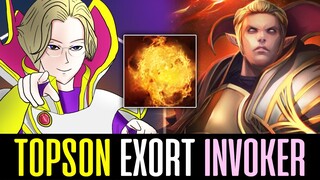 Topson EXORT INVOKER is back! - First Build ETHEREAL BLADE