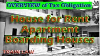 Taxes of HOUSE for RENT, APARTMENT & BOARDING HOUSE