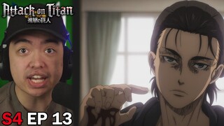 ZEKE'S SECRET PLAN REVEALED!! || Attack on Titan S4 Episode 13 Reaction