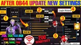 Free Fire New Setting After ob44 Update | Free Fire Setting | Free Fire New Setting