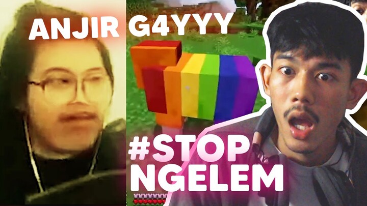 #STOPNGELEM AKU REACTION MOMEN KOCAK BETTER MINECRAFT MOD & VIVA SMP S2 DI PINGGIR KALI!