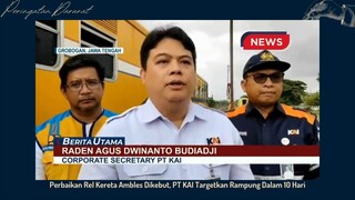 Perbaikain Rel amblas di kebut