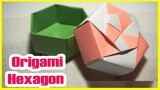 Origami - Hexagon Box - Gift Box DIY - How to Make an Origami Box - Gấp giấy - Hộp lục giác