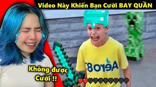 Video Này Sẽ Khiến Bạn Cười BAY QUẦN ! Mèo Simmy Thử Thách Cấm Cười MINECRAFT SIÊU KHÓ