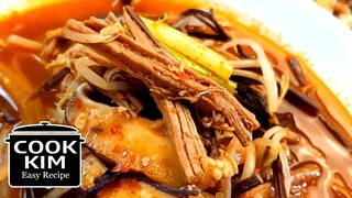 Spicy and Delicious Beef Yukgaejang Recipe, 얼큰하게 맛있는 소고기 육개장 레시피