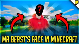 I made MrBeast's face in minecraft