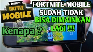 FORTNITE SUDAH TIDAK BISA DI MAINKAN LAGI KENAPA ?