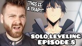 JINWOO IN DANGER??!! | SOLO LEVELING - EPISODE 8 | New Anime Fan! | REACTION