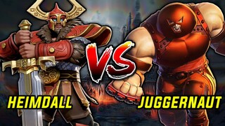 HEIMDALL VS JUGGERNAUT | MARVEL SUPER WAR | MSW SKILL GUIDE