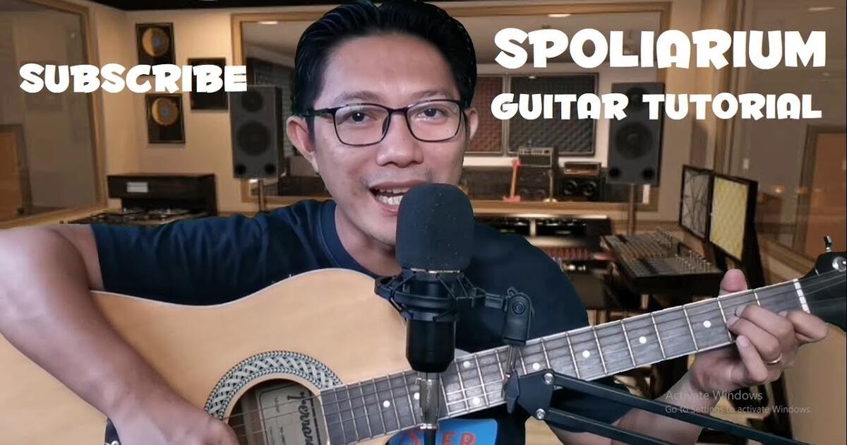 SPOLIARIUM By Eraserheads Guitar Tutorial for Beginners - Bstation.