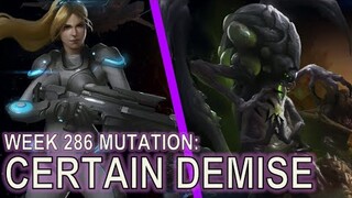 Girl with gun and worm monster help screaming lady | Starcraft II: Certain Demise