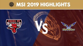 MSI 2019 Highlights: PVB vs FW | Phong Vũ Buffalo vs Flash Wolves