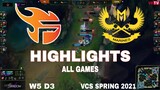 Highlight FL vs GAM (All Game) VCS Mùa Xuân 2021 | VCS Spring 2021 | Team Flash vs GAM Esports