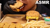 ASMR EATING NEW MCD BBQ BEEF BURGER | MACHO BITES | NO TALKING | REAL EATING SOUNDS