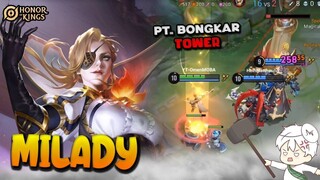 MILADY GAMEPLAY HONOR OF KINGS - HERO COCOK UNTUK KALIAN YANG PUNJA JIWA BONGKAR TOWER