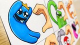 Drawing ROBLOX- Rainbow Friends Finger Heart-Fancy Refill / Heart Challenge