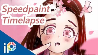 Menggambar Nezuko Dengan Aplikasi IbisPaint X Android