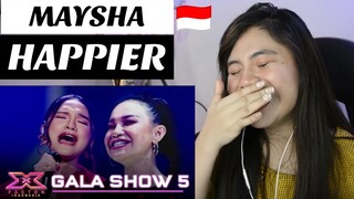 MAYSHA - HAPPIER II X FACTOR INDONESIA 2021 II FILIPINA REAKSI