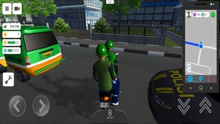 Ojol Ini Terlalu PD. Hampir Aja Di Tabrak Mobil Polisi || Ojol The Game || Gameplay