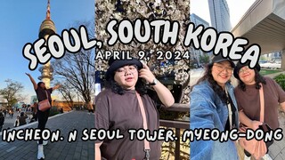 Clark to Incheon, Myeongdong, N Seoul Tower | Seoul, South Korea 🇰🇷| April 9, 2024