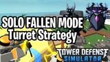 Solo Fallen Turret Strategy | Tower Defense Simulator | ROBLOX