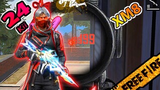 FREE FIRE បាញ់ XM8 ស្តាយ RUOK FF - XM8 Destiny Guardian 24 Kill