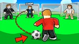 ROBLOX CHOP AND FROSTY PLAY CHOOSE THE SOCCER GOAL POST