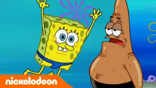 SpongeBob | Kulit SpongeBob dan Patrick Jadi Cokelat!  | Nickelodeon Bahasa