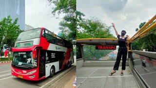 FREE NAIK BUS WISATA DOUBLE DECKER JAKARTA! BISA LIAT PEMANDANGAN DI ATAP TERBUKA LOH!