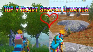 TOP 9 Heart Shaped Location Pubg Mobile | Secret Location In Pubg Mobile | Xuyen Do