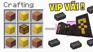 THỬ THÁCH SINH TỒN VÀ CHẾ TẠO CÔNG TRÌNH CỰC VIP TRONG MINECRAFT !! *CHẾ TẠO CÔNG TRÌNH SIÊU DỄ*