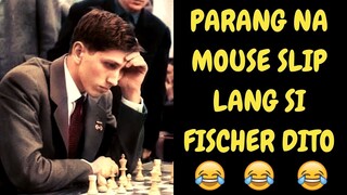 ROOK SACRIFICE NI BOBBY FISCHER NA PARANG NA MOUSE SLIP LANG! World Champion Notable Game #1