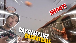 Playing basketball outside during lockdown