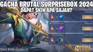 GACHA BRUTAL SURPRISEBOX PAKAI 2 TOKEN ADVANCE - BISA DAPAT SKIN APA SAJAH? MOBILE LEGENDS