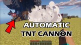 Minecraft: How to Make Automatic TNT Cannon 1.18 Survival Tutorial