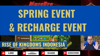 SPRING'S RETURN EVENT + RECHARGE EVENT [ RISE OF KINGDOMS INDONESIA ]