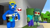 Monster School: Blue Missing Zombie - Rainbow Friends Sad Story | Minecraft Animation