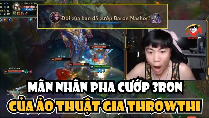 ẢO THUẬT GIA THROWTHI BIỂU DIỄN MÀN CƯỚP BARON 1 VS 4 CỰC GẮT, DẪN TEAM ĐẾN CHIẾN THẮNG