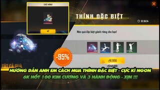 Free Fire| Hướng dẫn anh em cách nhận thính 6k cực ngon 100 kc và 3 hành động quá đỉnh!