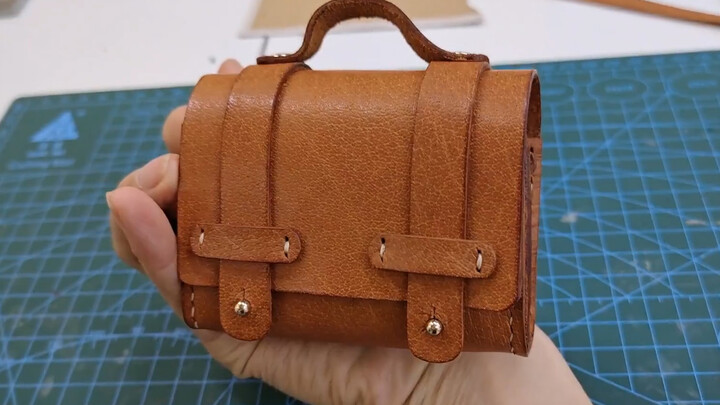 Kulit Buatan Tangan | Membuat Miniatur Tas Kulit | Pemula | DIY