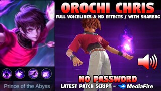 Dyrroth KOF Skin Script - Orochi Chris | Full Sound & HD Effects w/ ShareBG - No Password | MLBB