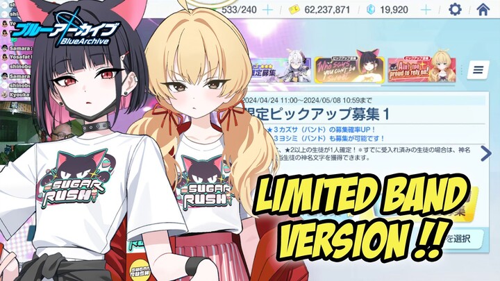 Blue Archive JP: NATSU MEMBAWA BERKAH, GACHA KAZUSA DAN YOSHIMI (BAND)