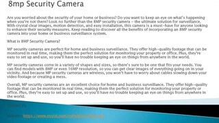 8mp Security Camera