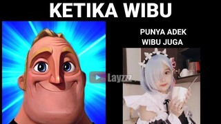 Ketika wibu... Mr Incredible Meme (New Version)