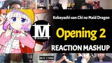 Kobayashi-san Chi no Maid Dragon Opening | Reaction Mashup