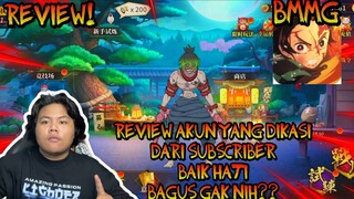 REVIEW AKUN DARI SUBSRIBER UNTUK DIRIKU DI GAME DEMON SLAYER RPG APAKAH BAGUS DAN BAGAIMANA PROGRESN