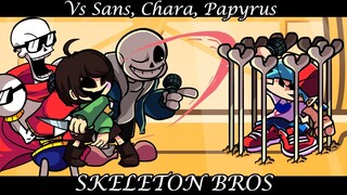 Vs. Sans, Papyrus, Chara, Skeleton Bros [CHAPTER 1] - Friday Night Funkin' Undertale